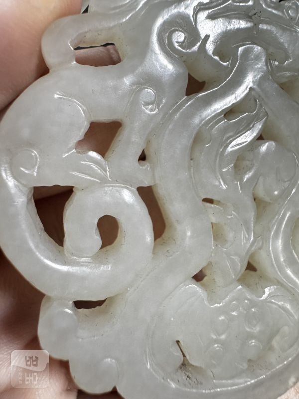 清 玉双龙纹佩 - 图6
